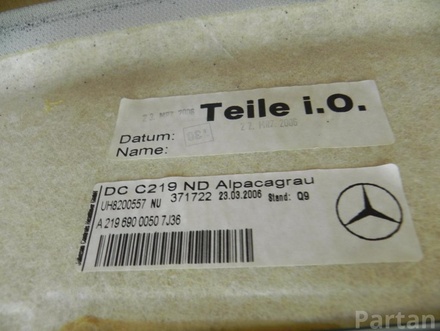 Mercedes-Benz A 219 690 0050 7J36 / A21969000507J36 CLS (C219) 2006 Podsufitka