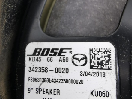 Mazda 3423580020, BOSE 3 (BM) 2018 Haut-parleur Right Front