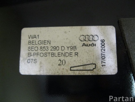 Audi 8E0 853 290 D / 8E0853290D A4 (8EC, B7) 2006 Pokrywa kolumny-B z prawej