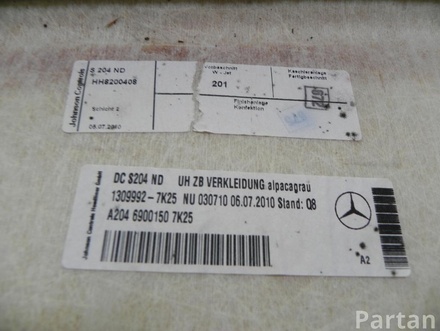 Mercedes-Benz A2046900150 C-CLASS (W204) 2010 Tapicería de techo, cubierta