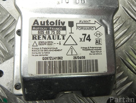 Renault 8200412021 LAGUNA II Grandtour (KG0/1_) 2006 Unidad de control de airbag