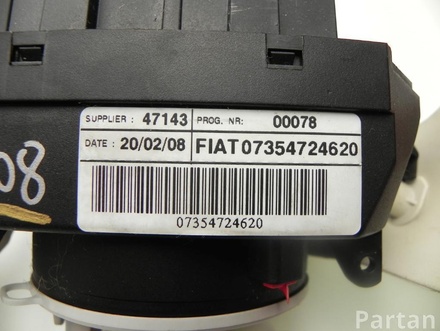 Fiat 07354724620 500 (312_) 2008 Multi-switch colonne de direction