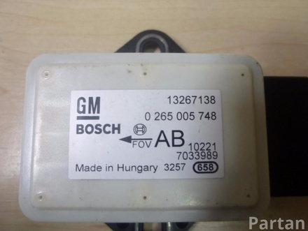 Opel 13267138 MERIVA 2010 Sensor mvto. transversal, longitudinal