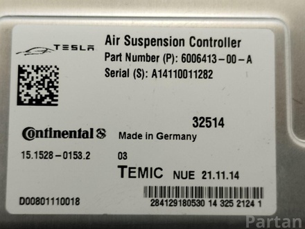 Tesla 600641300A MODEL S 2013 Unité de contrôle de suspension pneumatique