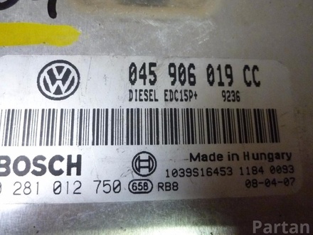 Škoda 045 906 019 CC / 045906019CC ROOMSTER (5J) 2007 Unidad de control del motor