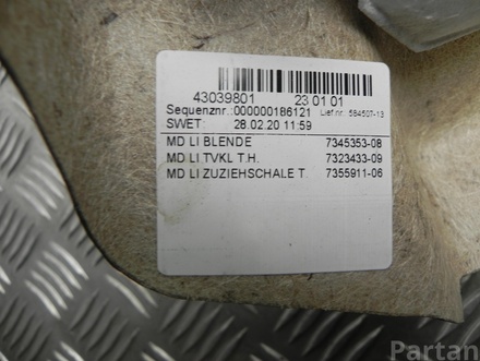 BMW 7345353 i3 (I01) 2020 Türverkleidung links hinten