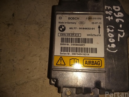 BMW 31918443201 1 (E87) 2009 Air bag control module