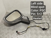 Chrysler 5RM15JSCAE, 048398 Pacifica 2018 Outside Mirror Left Blind spot Warning Heated