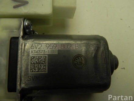 Škoda 6V2 959 802 B / 6V2959802B RAPID (NH3) 2016 Moteur de lève-vitre Right Front